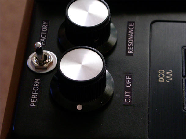 close up of the controls