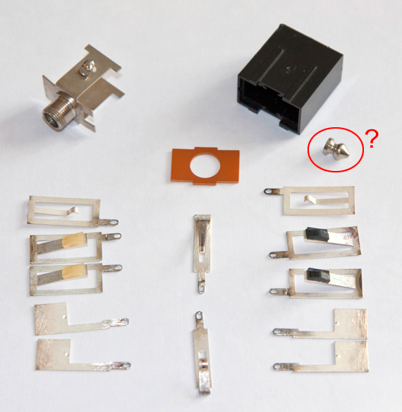 The inside content of the connector. Did you notice the intruder?